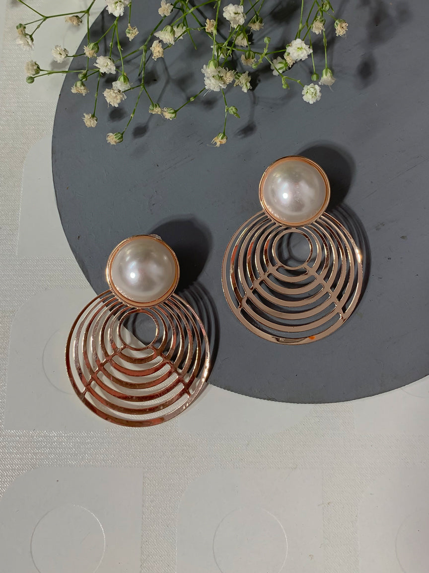 Jewelry Macys Rose Gold Earrings Pearl And Rose Gold Earrings