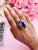 Agate Crystal Ring