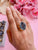 Agate Crystal Ring