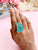 Agate Crystal Ring