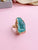 Agate Crystal Ring
