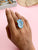 Agate Crystal Ring