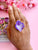 Agate Crystal Ring