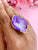Agate Crystal Ring