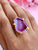 Agate Crystal Ring