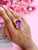 Agate Crystal Ring