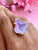 Agate Crystal Ring