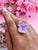 Agate Crystal Ring