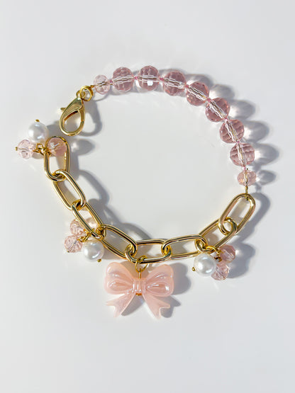 Pink Bow Bracelet