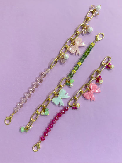 Pink Bow Bracelet