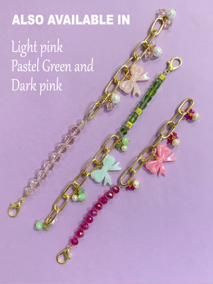 Pink Bow Bracelet