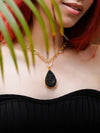 Crystal Necklace | Druzy Jewellery | Gold Crystal Pendant | Fashion Necklace 