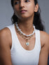 Evil Eye and Pearl Necklace