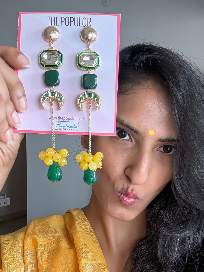 Festive Kundan Statement Earrings