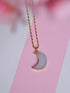 Druzy Moon Pendant