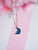 Druzy Moon Pendant
