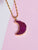 Druzy Moon Pendant