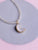 White Moon Druzy Pendant