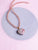 heart pendant; pink heart pendant; crystal heart pendant; heart necklace