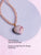 heart pendant; pink heart pendant; crystal heart pendant; heart necklace
