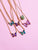 butterfly pendant; pendant necklace; chain necklace; crystal pendant