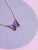 butterfly pendant; pendant necklace; chain necklace; crystal pendant