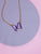 butterfly pendant; pendant necklace; chain necklace; crystal pendant