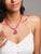 Druzy pendant; rani pink moon pendant; moon pendant; moon necklace; druzy necklace