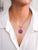 Druzy Pendant with Toggle Clasp