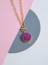 Druzy Pendant with Toggle Clasp