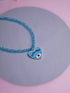 Blue Heart Pendant Necklace