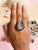 Agate Crystal Ring