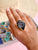 Agate Crystal Ring