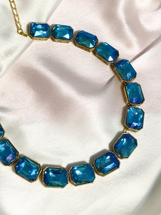 Crystal Necklace | Blue Necklace | Fashion Necklace