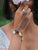Crystals and Leaf Hand Chain