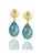 Crystal Earrings Blue 