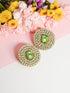 Statement Crystal Earstuds - Green