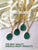 emerald druzy pendant
