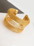 Gold Mesh Stripe Cuff
