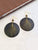 Black & Bronze Wave Earrings