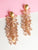Crystal Cluster Blush Earrings