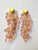 Crystal Cluster Blush Earrings
