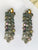 Crystal Cluster Gray Earrings