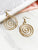 Gold Spiral Earrings