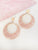 Blush And Gold Hoops
