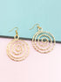 Gold Spiral Earrings