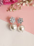 Crystal And Pearl Earstuds