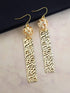 Gold Dangler Earrings