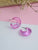 Candy Huggie Earrings Pink