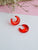 Candy Huggie Earrings - Red